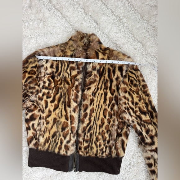 Vintage Guess Leopard Printed Rabbit Jacket - Picture 5 of 7